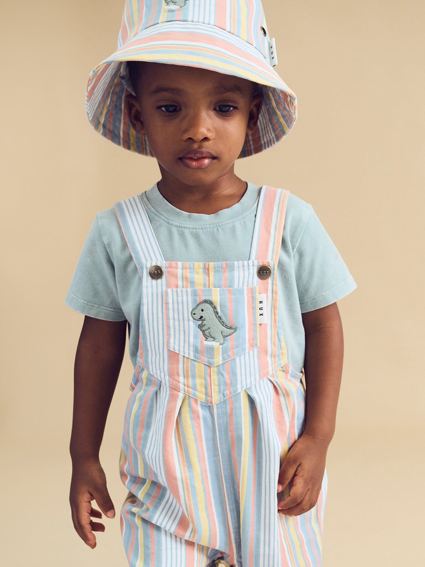 Huxbaby - Vintage Stripe Overall - HB0081S24 Overalls Huxbaby 