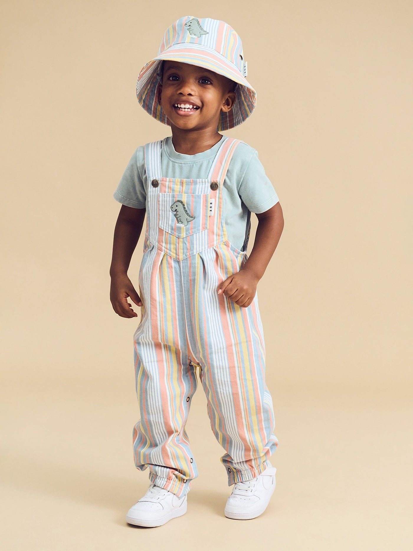 Huxbaby - Vintage Stripe Overall - HB0081S24 Overalls Huxbaby 