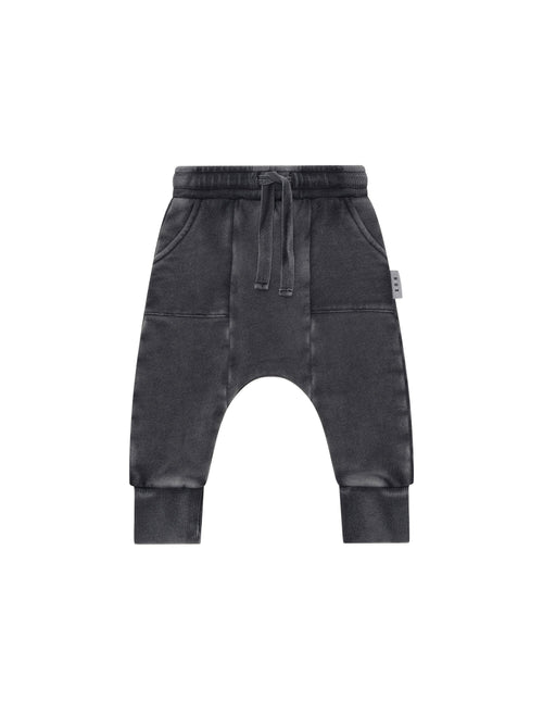 Huxbaby - Washed Black Drop Crotch Pant - HB6018W25