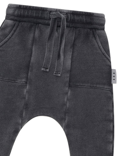 Huxbaby - Washed Black Drop Crotch Pant - HB6018W25 Pants Huxbaby 