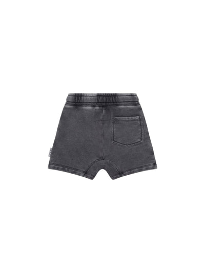 Huxbaby - Washed Black Slouch Short - HB6075W25 Shorts Huxbaby 