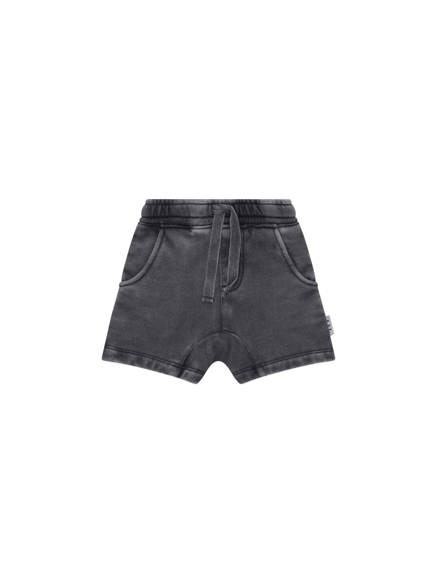 Huxbaby - Washed Black Slouch Short - HB6075W25 Shorts Huxbaby 