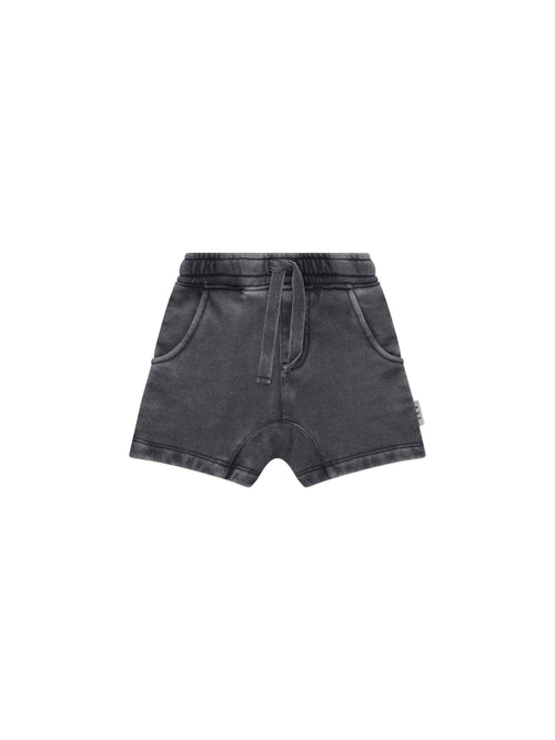 Huxbaby - Washed Black Slouch Short - HB6075W25