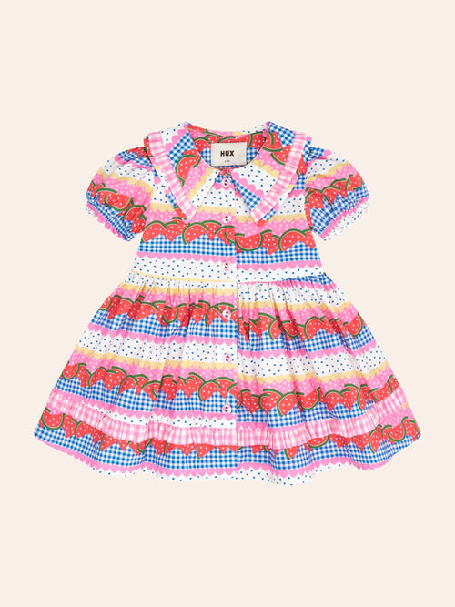 Huxbaby - Watermelon Sugar Collar Dress | Multi