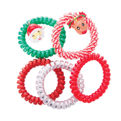 IS Gifts - Festive Spiral Hair Ties Activity & Craft IS Gifts 