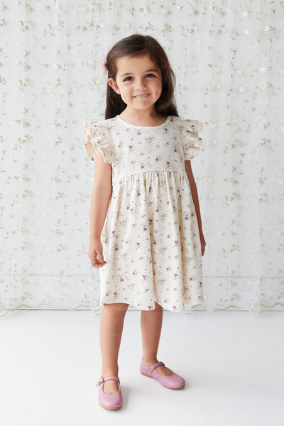 Jamie Kay Ada Dress - Sweet William Floral Natural - Organic Cotton Short Sleeve Dress Jamie Kay 