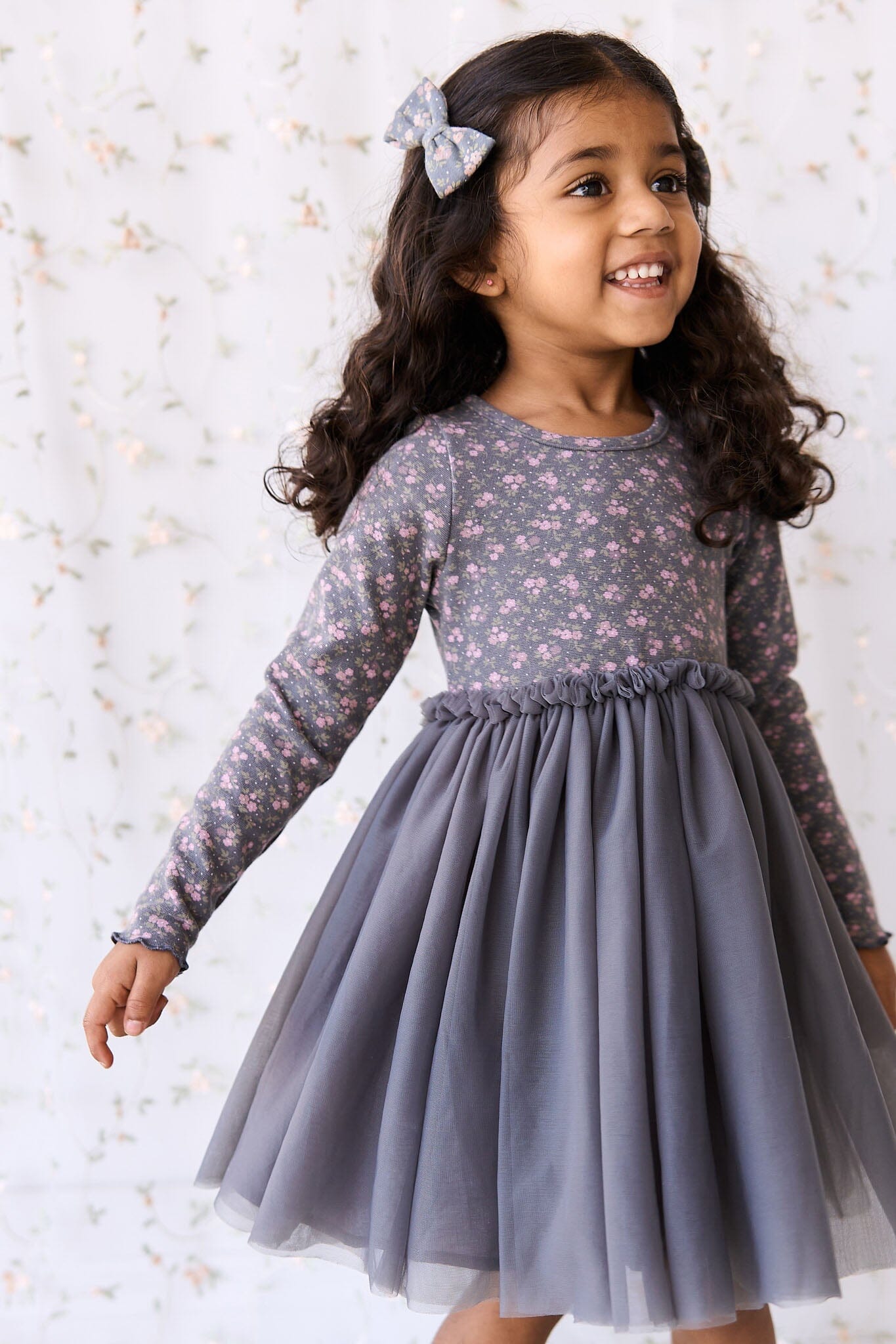 Jamie Kay Anna Tulle Dress - Rosalie Floral Lava Tutu Dress Jamie Kay 