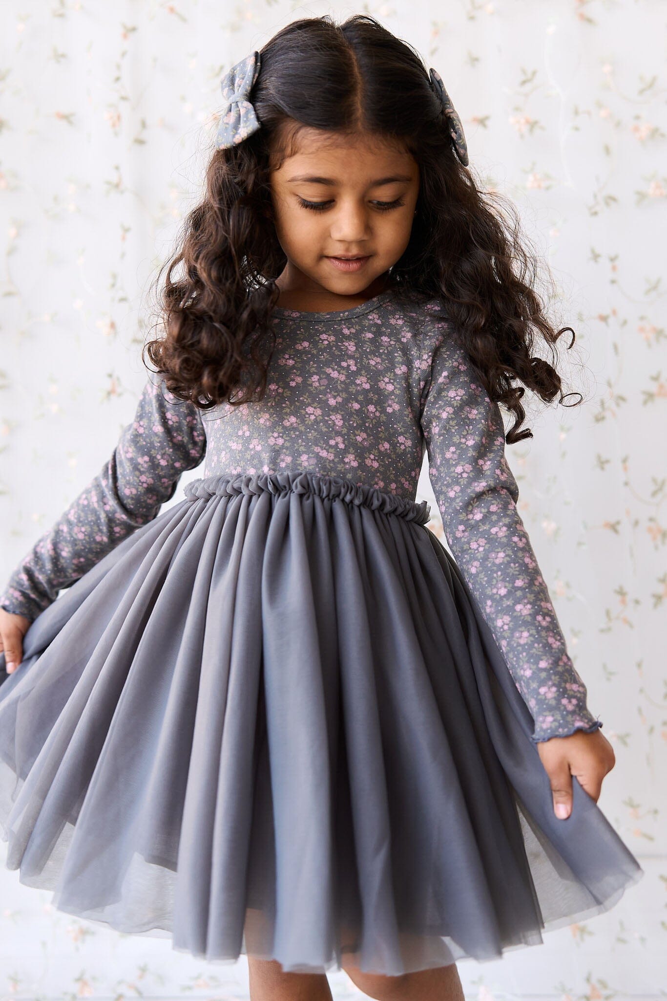 Jamie Kay Anna Tulle Dress - Rosalie Floral Lava Tutu Dress Jamie Kay 