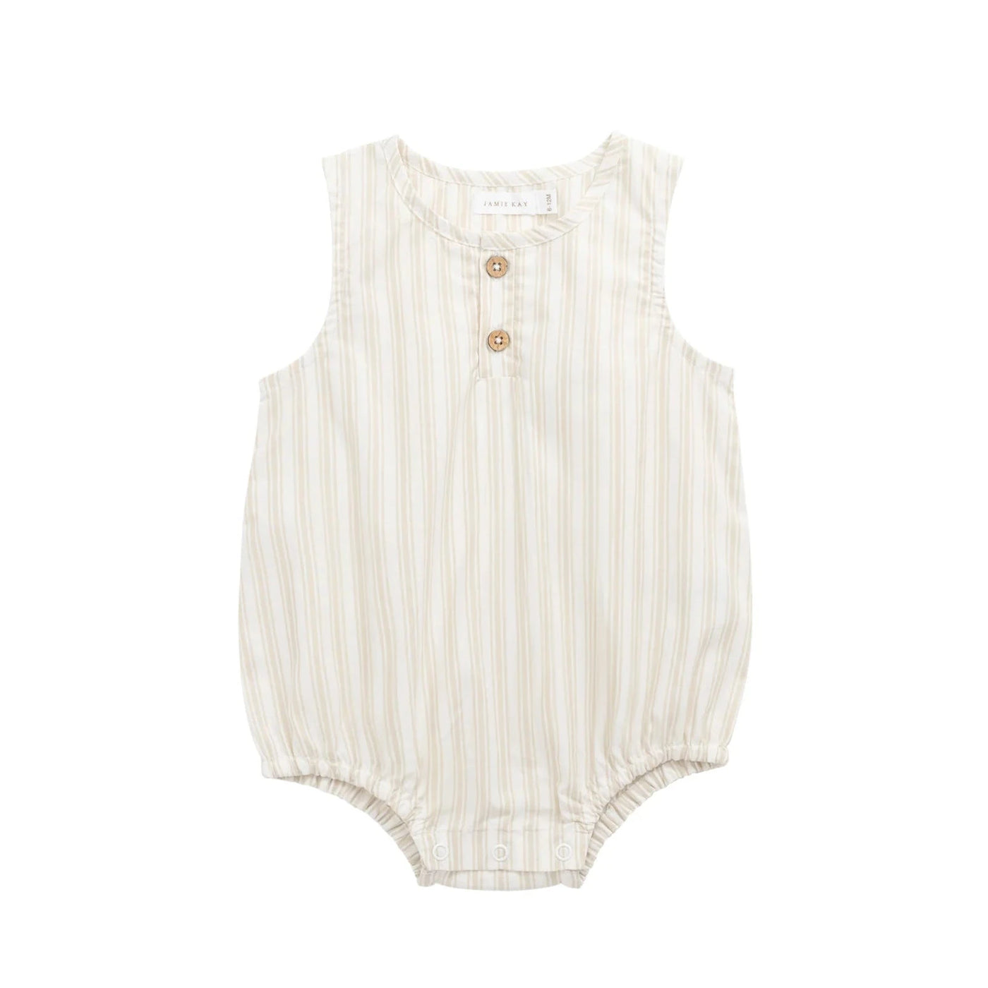 Jamie Kay Archie Playsuit - Variegated Stripe Foam - Organic Cotton Playsuit Jamie Kay 