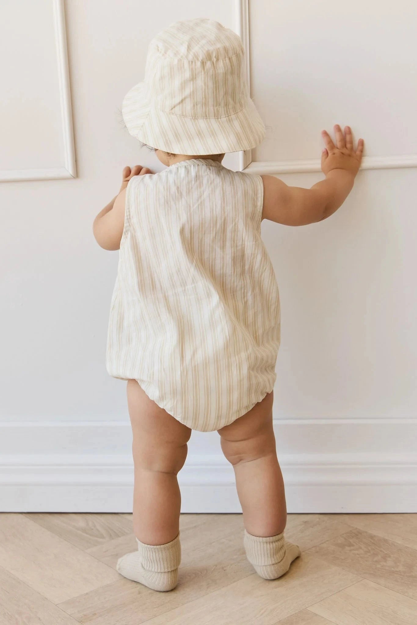 Jamie Kay Archie Playsuit - Variegated Stripe Foam - Organic Cotton Playsuit Jamie Kay 