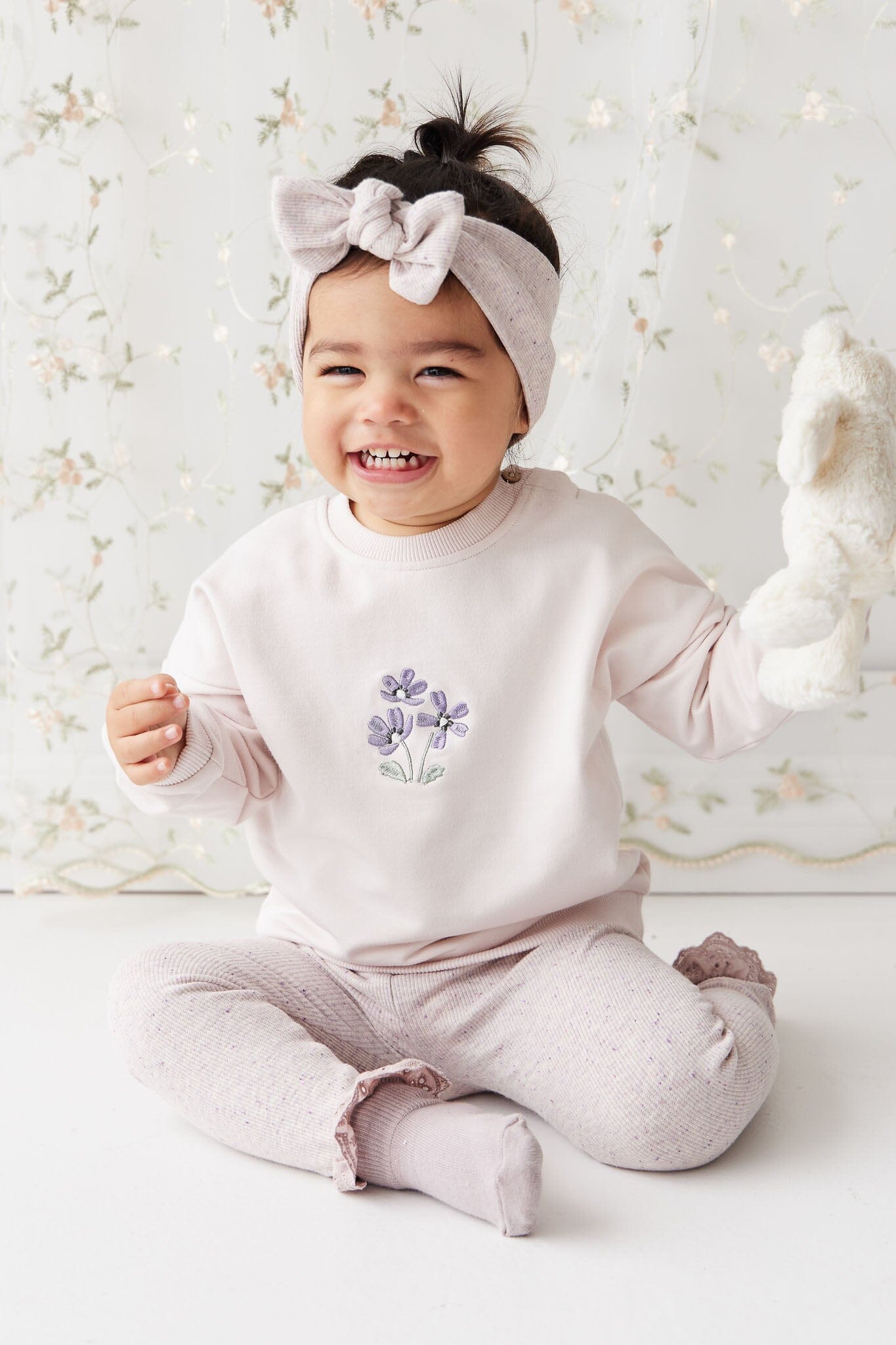 Jamie Kay Bobbie Sweatshirt - Rosewater - Organic Cotton Jumper Jamie Kay 