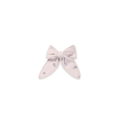 Jamie Kay Bow - Meredith Violet - Organic Cotton Hair Bow Jamie Kay 