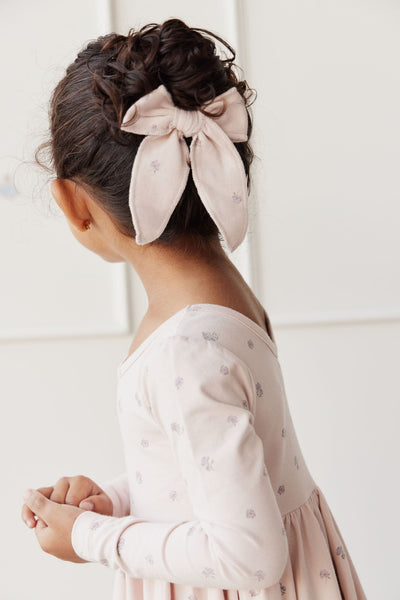 Jamie Kay Bow - Meredith Violet - Organic Cotton Hair Bow Jamie Kay 