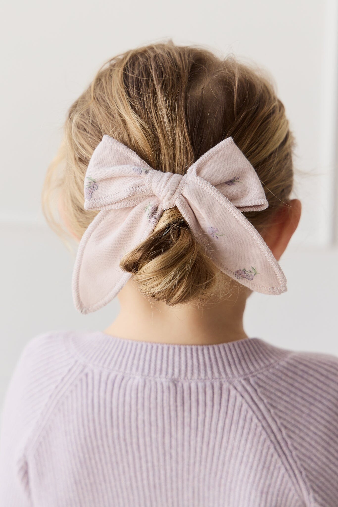 Jamie Kay Bow - Meredith Violet - Organic Cotton Hair Bow Jamie Kay 