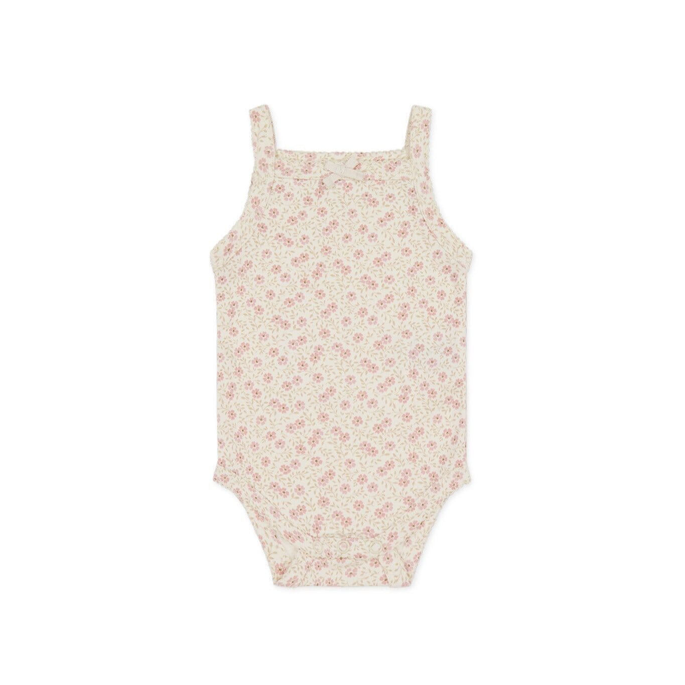 Jamie Kay Bridget Singlet Bodysuit - Emmy Egret - Organic Cotton Bodysuit Jamie Kay 