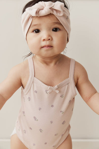 Jamie Kay Bridget Singlet Bodysuit - Meredith Violet - Organic Cotton Bodysuit Jamie Kay 