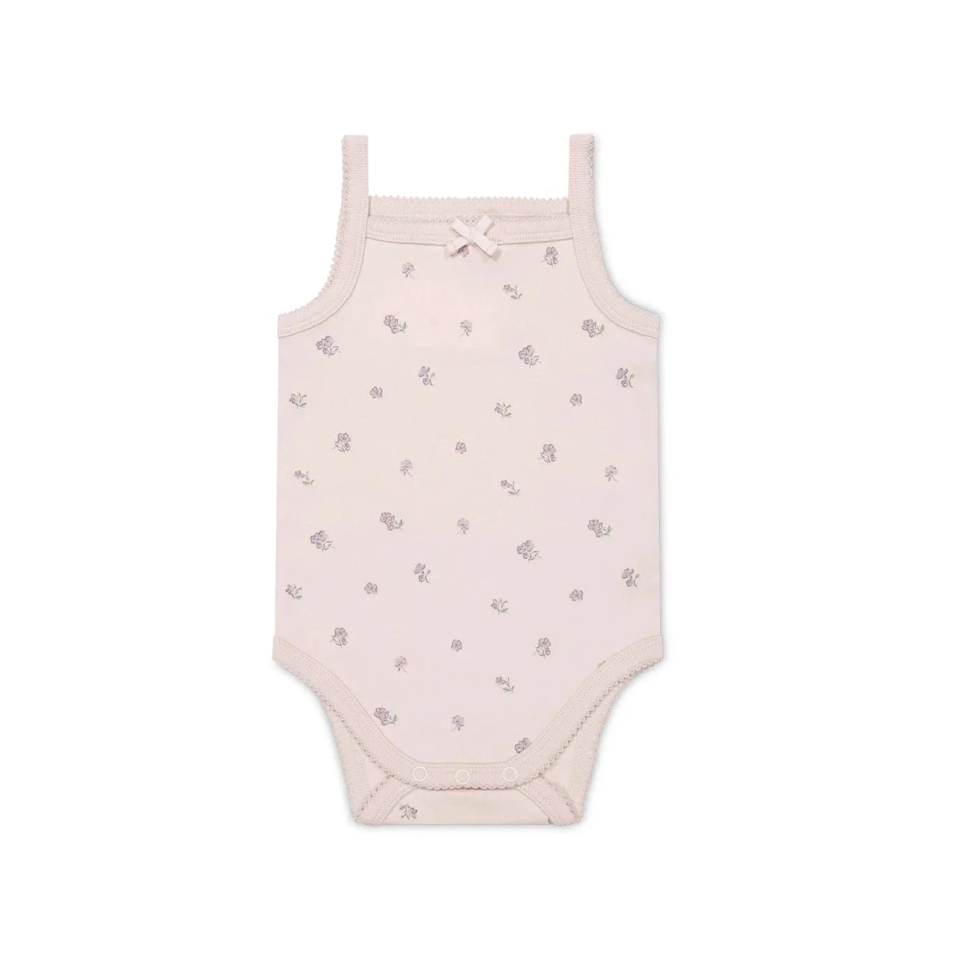 Jamie Kay Bridget Singlet Bodysuit - Meredith Violet - Organic Cotton Bodysuit Jamie Kay 