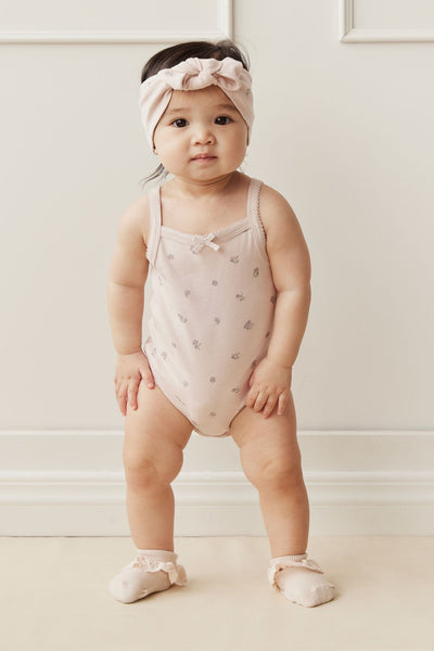 Jamie Kay Bridget Singlet Bodysuit - Meredith Violet - Organic Cotton Bodysuit Jamie Kay 