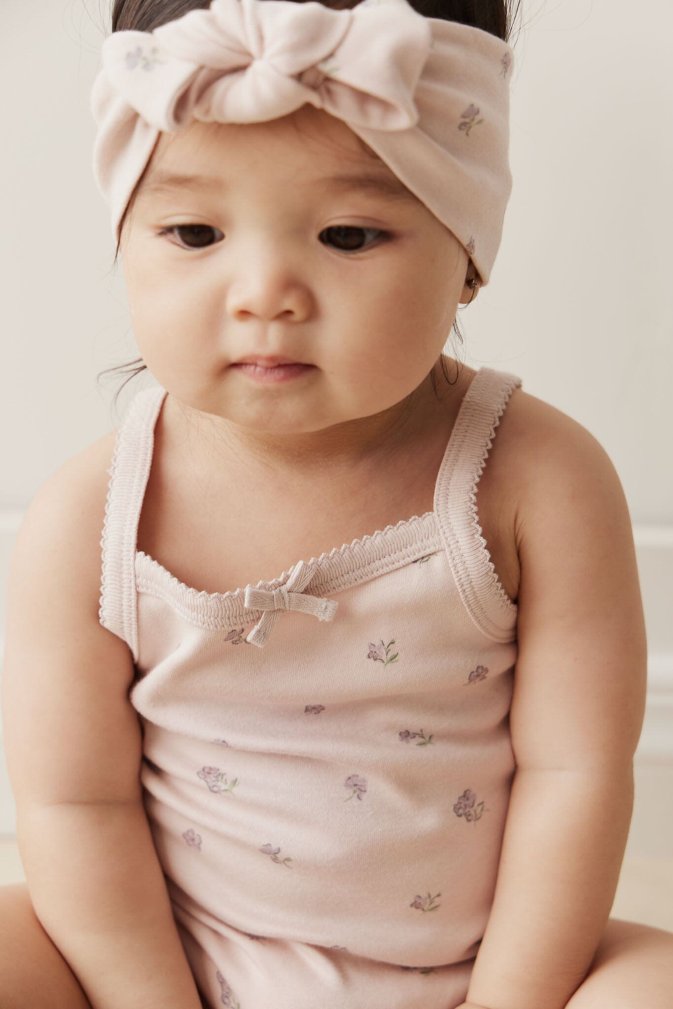 Jamie Kay Bridget Singlet Bodysuit - Meredith Violet - Organic Cotton Bodysuit Jamie Kay 