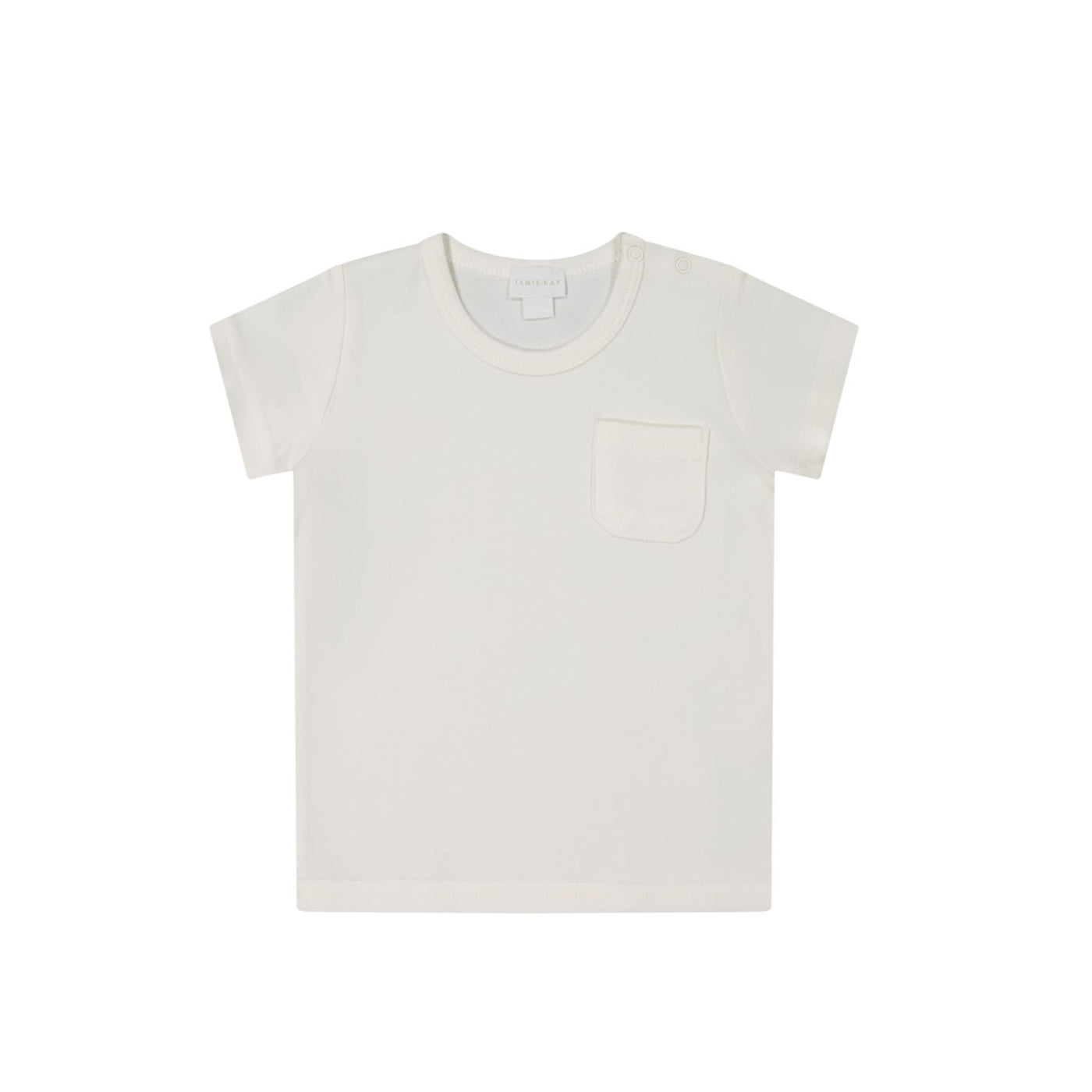 Jamie Kay Cameron Pima Cotton Tee - Cloud Short Sleeve T-Shirt Jamie Kay 