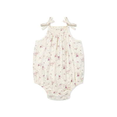 Jamie Kay Cassie Playsuit - Sweet William Floral Natural - Organic Cotton Playsuit Jamie Kay 