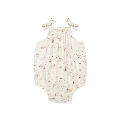 Jamie Kay Cassie Playsuit - Sweet William Floral Natural - Organic Cotton