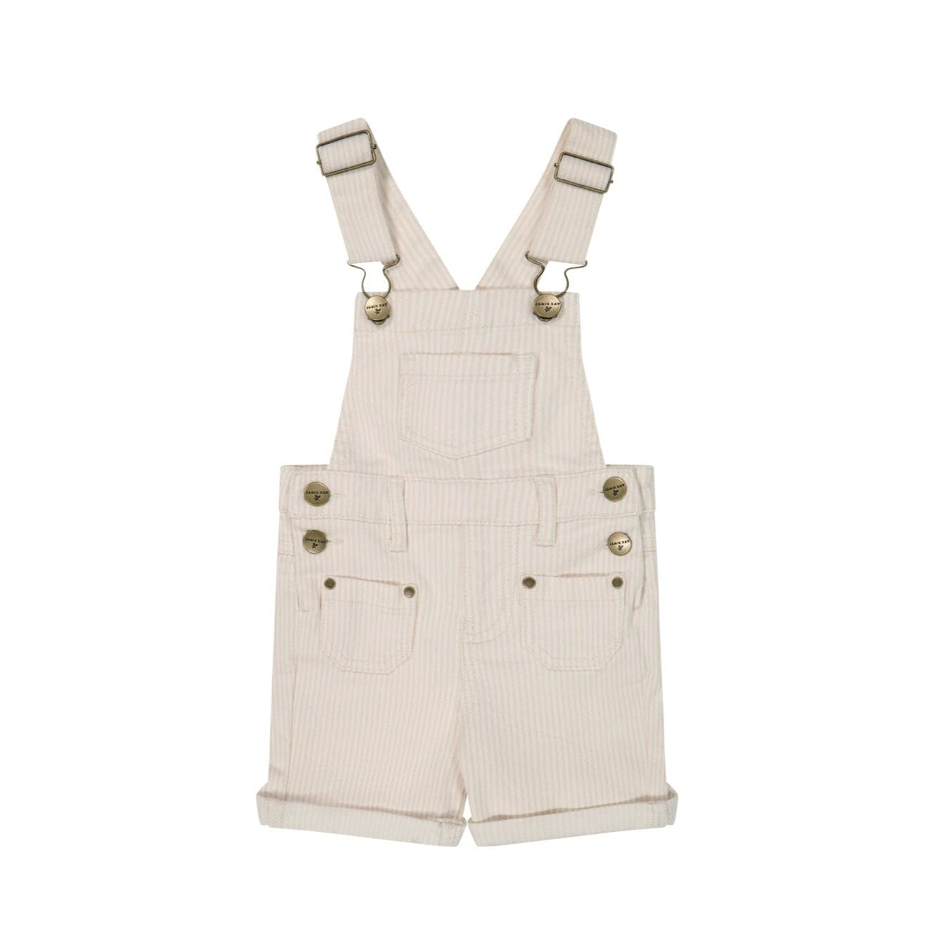 Jamie Kay Chase Short Overall - Powder Pink/Egret Overalls Jamie Kay 