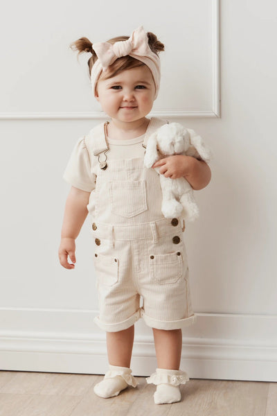 Jamie Kay Chase Short Overall - Powder Pink/Egret Overalls Jamie Kay 