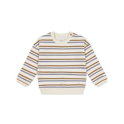 Jamie Kay Damien Sweatshirt - Hudson Stripe Tiger - Organic Cotton Jumper Jamie Kay 