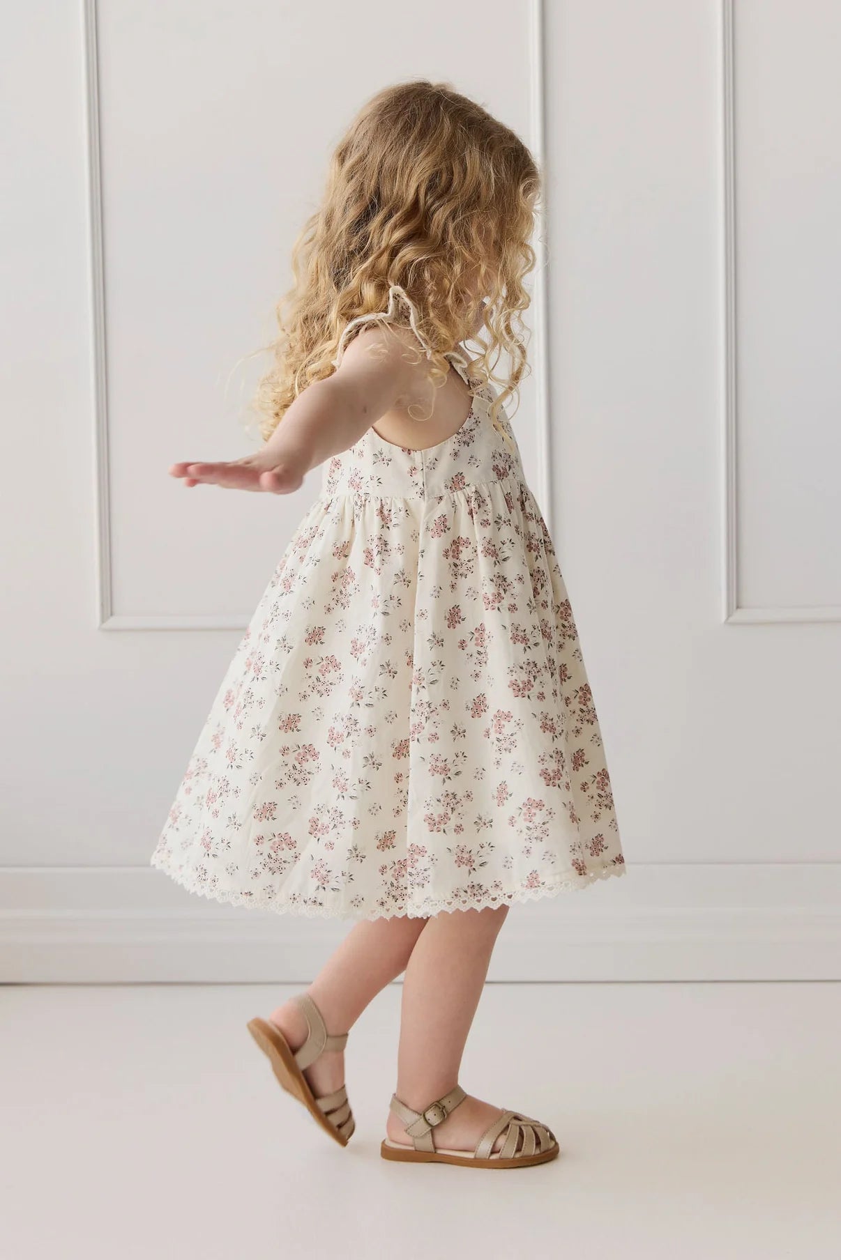 Jamie Kay Elodie Dress - Selena Blush - Organic Cotton Sleeveless Dress Jamie Kay 