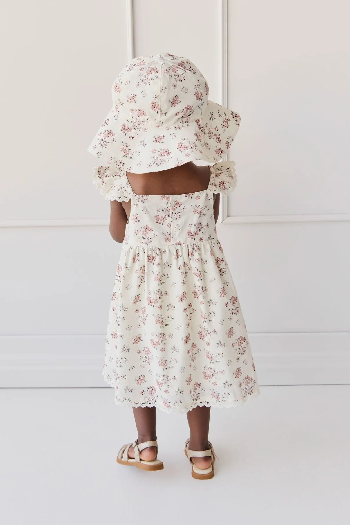 Jamie Kay Elodie Dress - Selena Blush - Organic Cotton Sleeveless Dress Jamie Kay 