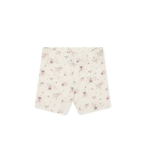 Jamie Kay Everyday Bike Short - Sweet William Floral Natural - Organic Cotton