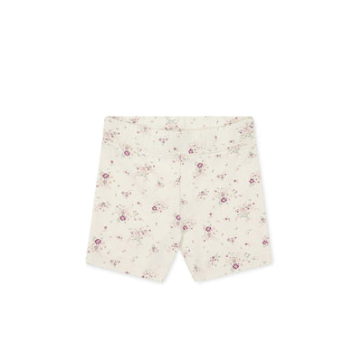 Jamie Kay Everyday Bike Short - Sweet William Floral Natural - Organic Cotton Bike Shorts Jamie Kay 