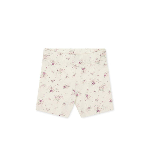 Jamie Kay Everyday Bike Short - Sweet William Floral Natural - Organic Cotton