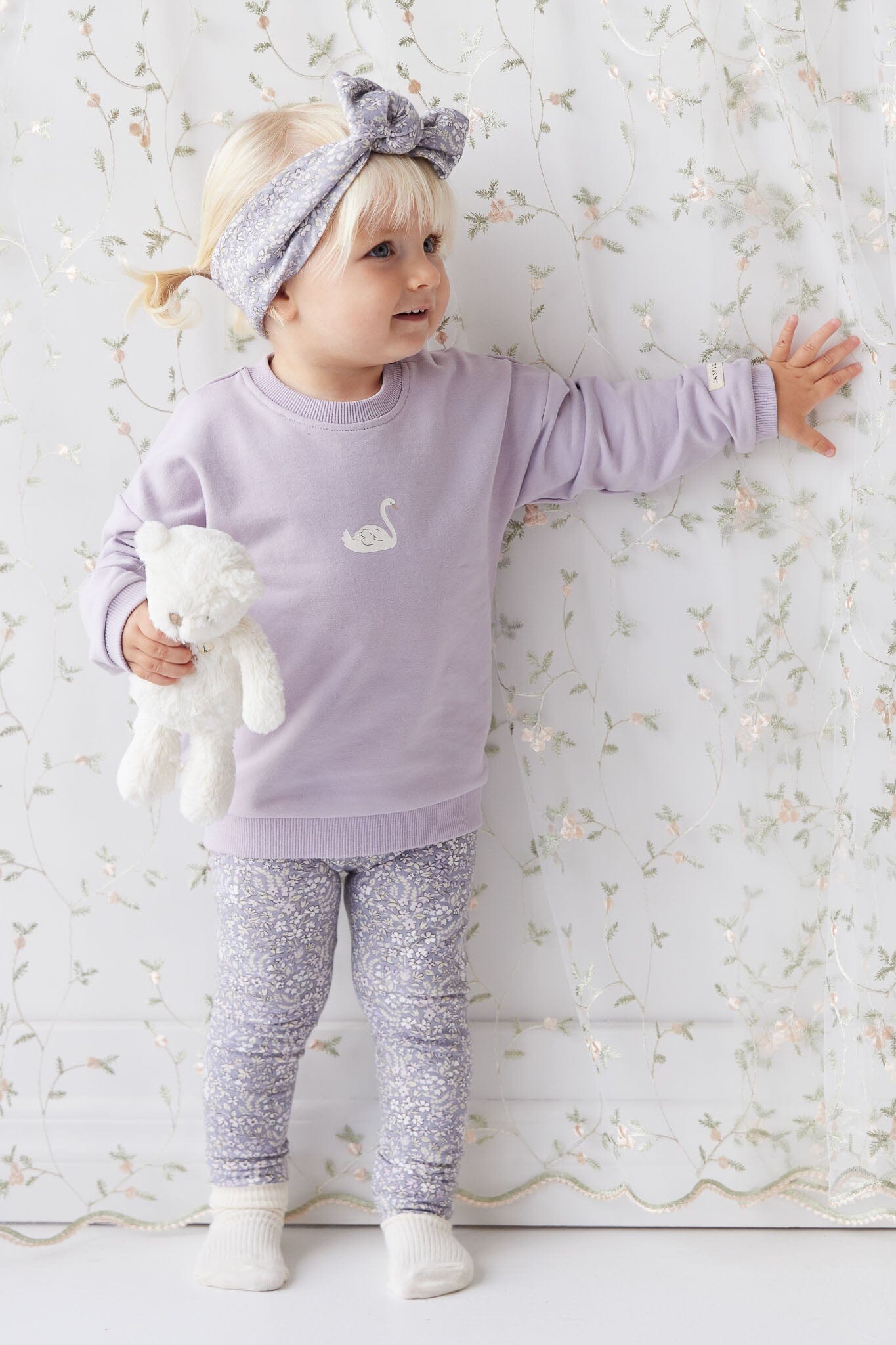 Jamie Kay Everyday Legging - April Lilac - Organic Cotton Leggings Jamie Kay 