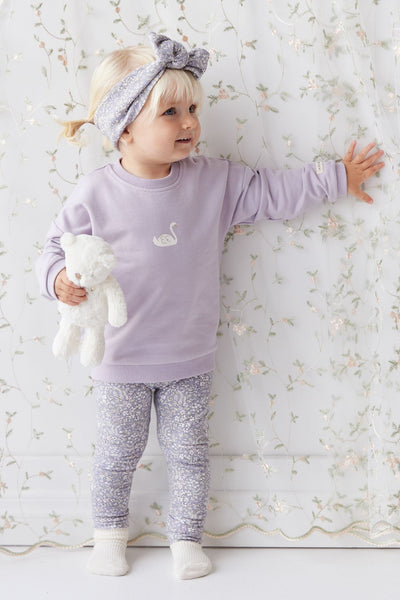 Jamie Kay Everyday Legging - April Lilac - Organic Cotton Leggings Jamie Kay 