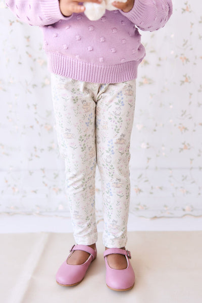 Jamie Kay Everyday Legging - Moons Garden Lavender - Organic Cotton Leggings Jamie Kay 