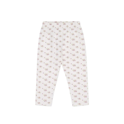 Jamie Kay Everyday Legging | Rose Floral Pink - Organic Cotton Leggings Jamie Kay 