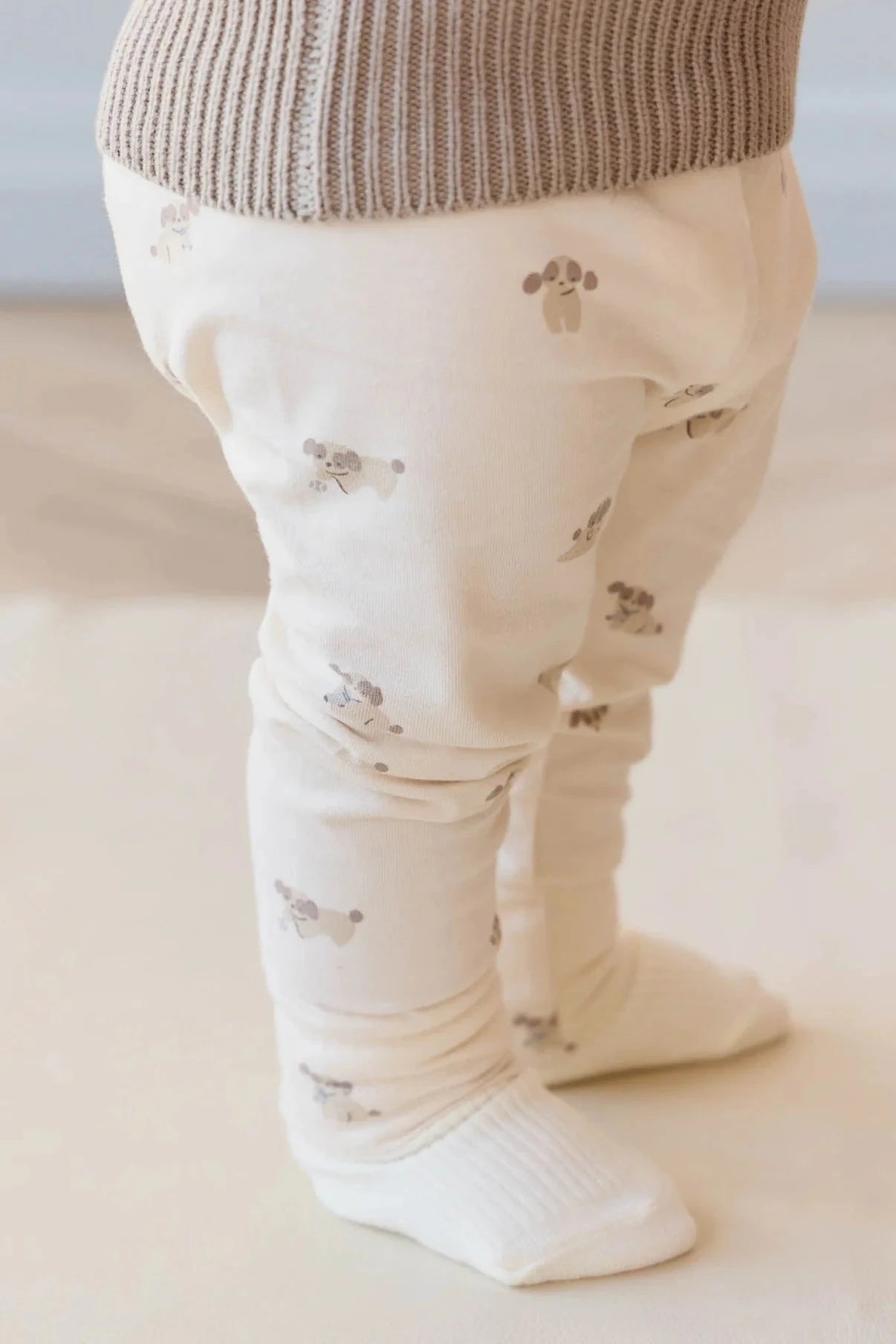 Jamie Kay Everyday Legging - Sasha Puppy Tofu - Organic Cotton Leggings Jamie Kay 