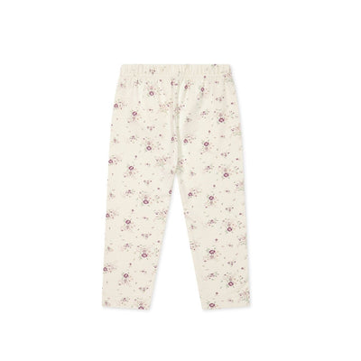 Jamie Kay Everyday Legging - Sweet William Floral Natural - Organic Cotton Leggings Jamie Kay 