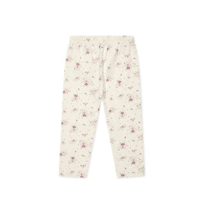 Jamie Kay Everyday Legging - Sweet William Floral Natural - Organic Cotton