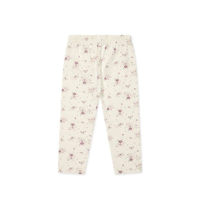 Jamie Kay Everyday Legging - Sweet William Floral Natural - Organic Cotton Leggings Jamie Kay 