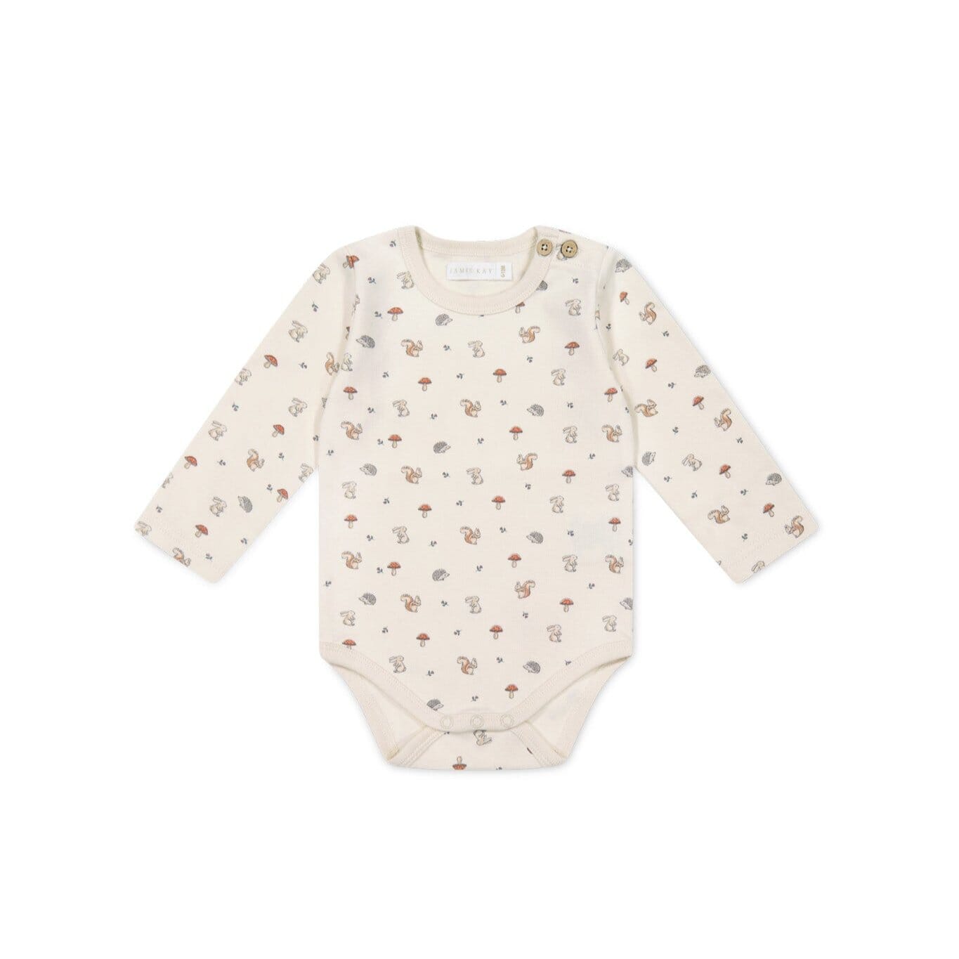 Jamie Kay Fernley Bodysuit - Woodland Friends - Organic Cotton Bodysuit Jamie Kay 