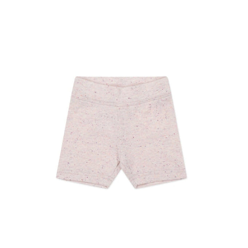 Jamie Kay Fine Rib Elisa Bike Short - Tulip Fleck - Organic Cotton