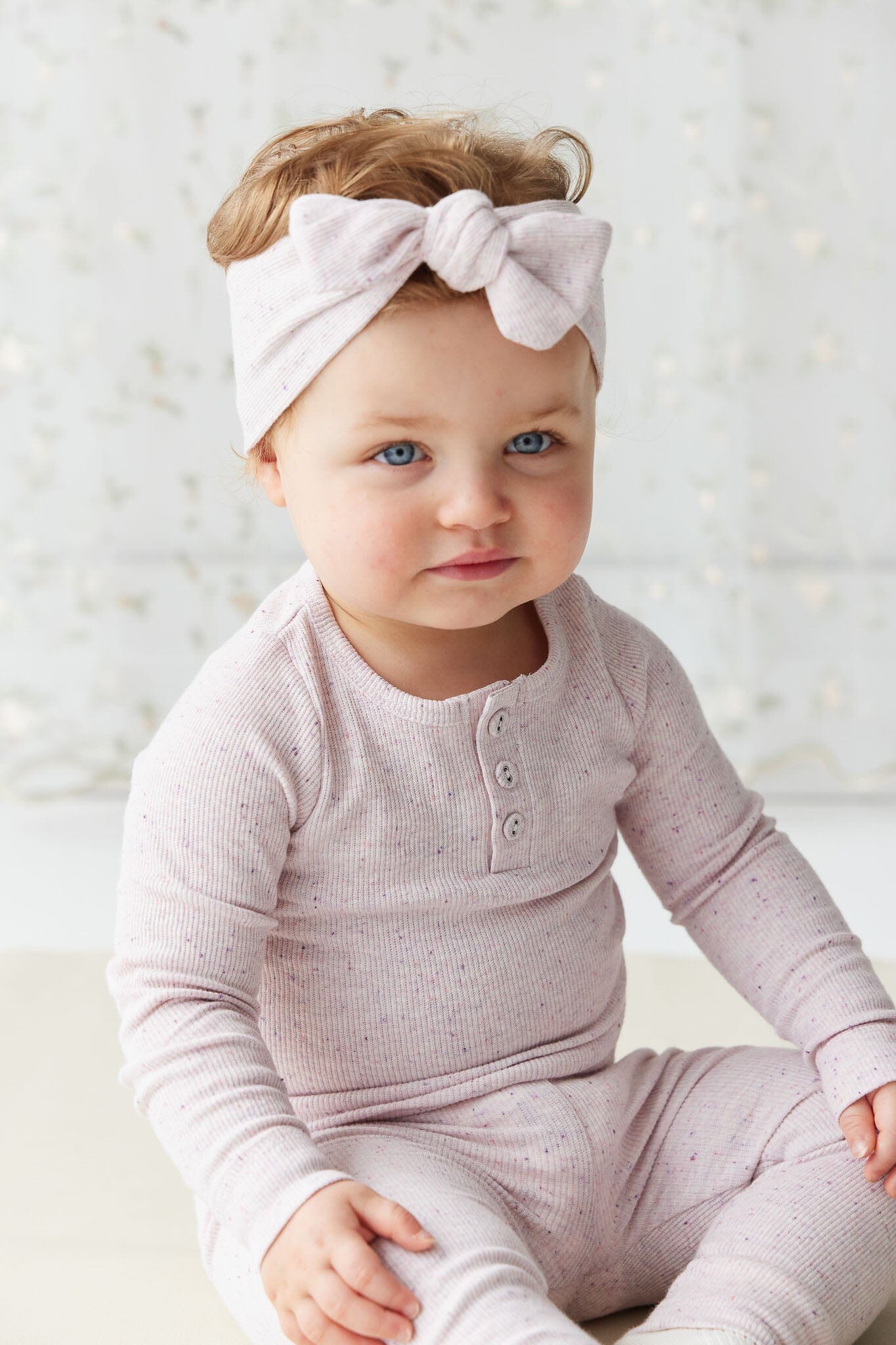 Jamie Kay Fine Rib Lilian Headband - Tulip Fleck - Organic Cotton Headband Jamie Kay 