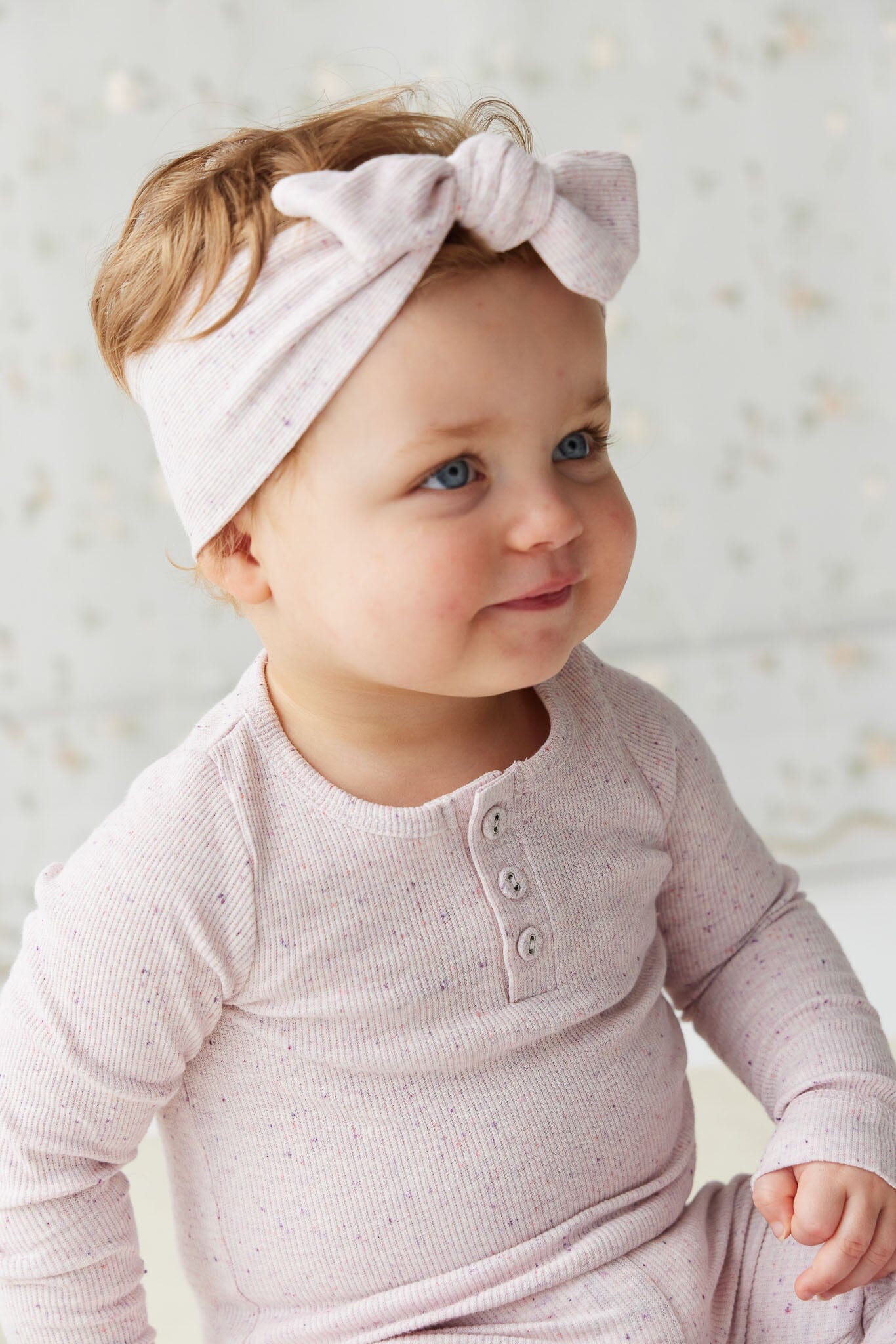 Jamie Kay Fine Rib Lilian Headband - Tulip Fleck - Organic Cotton Headband Jamie Kay 