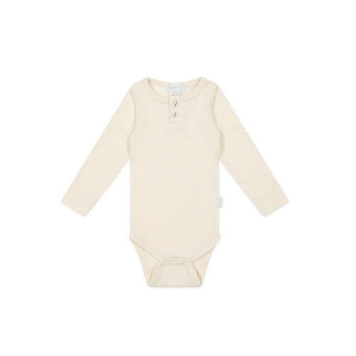 Jamie Kay Fine Rib Long Sleeve Bodysuit - Lily Fleck - Organic Cotton