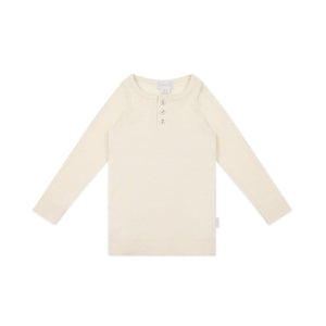 Jamie Kay Fine Rib Long Sleeve Henley - Lily Fleck - Organic Cotton