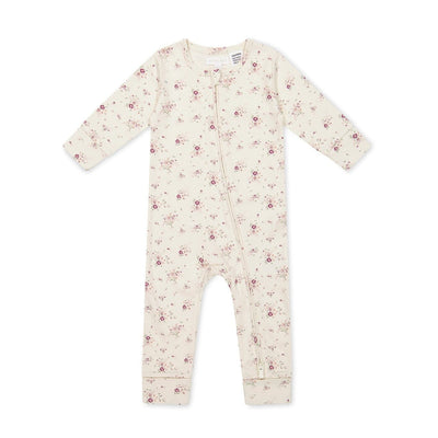 Jamie Kay Frankie Onepiece - Sweet William Floral Natural - Organic Cotton Onepiece Jamie Kay 