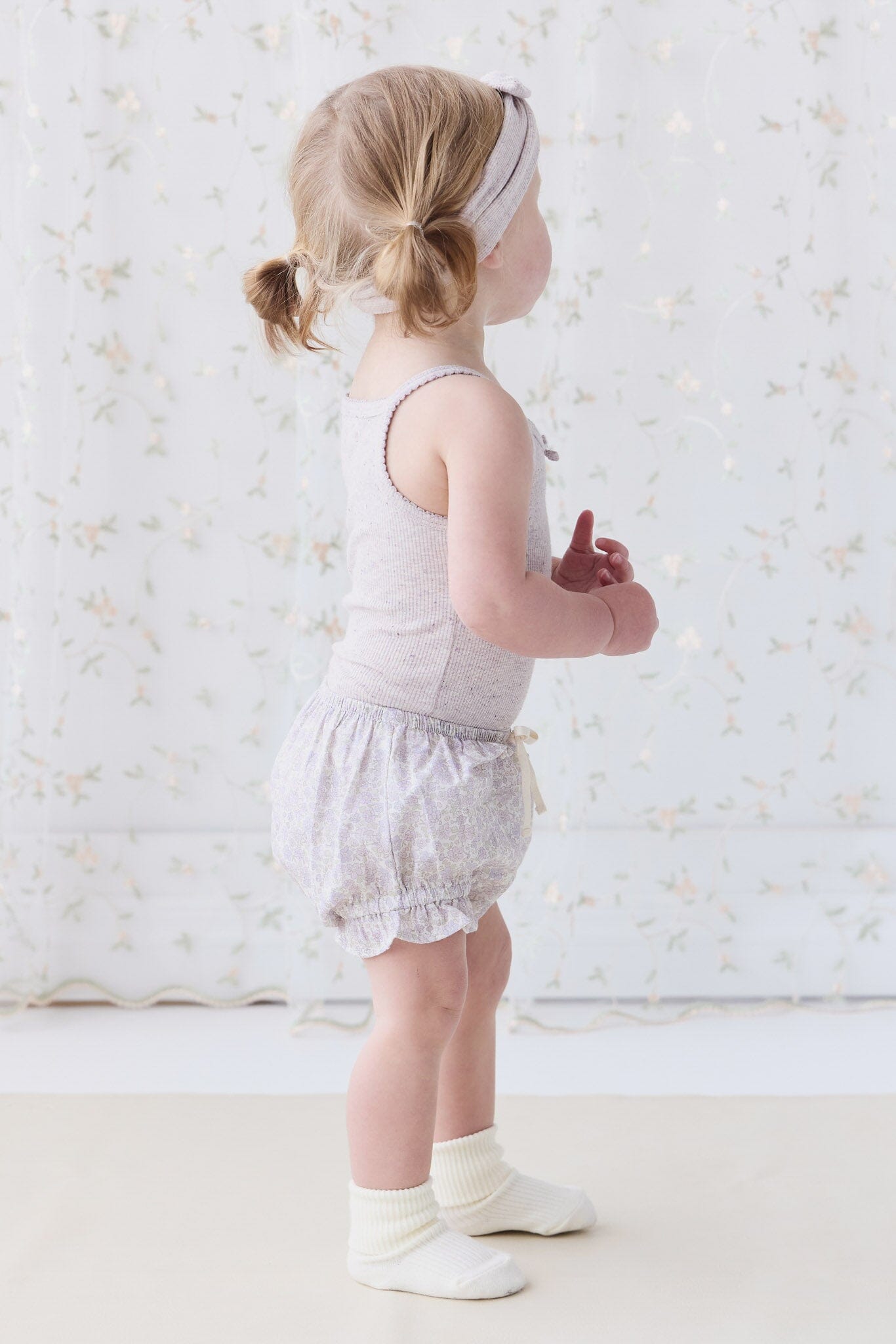 Jamie Kay Frill Bloomer - Chloe Lavender - Organic Cotton Bloomers Jamie Kay 